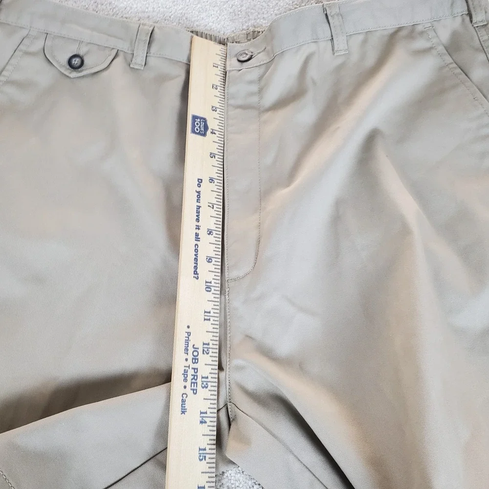 TownCraft Men's Chino Shorts Tan Size 44 Actually Measures 43 Elastic Back NWTGS